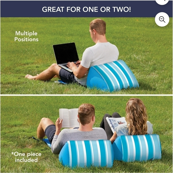 Turquoise Inflatable Lounge Chair - Picture 4 of 6